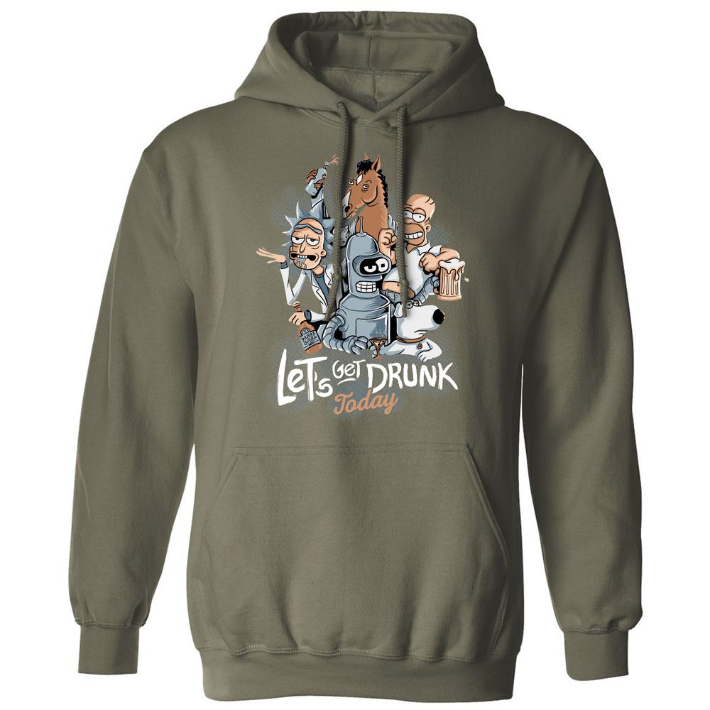 Classic Unisex Hoodie - U5AZTJKU - Military Green - 4
