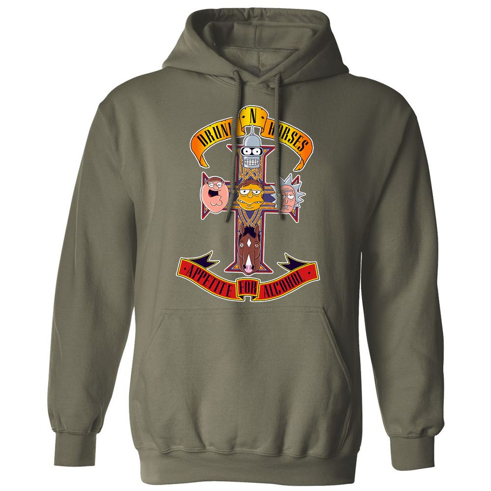 Classic Unisex Hoodie - RAQHTNYR - Military Green - 4