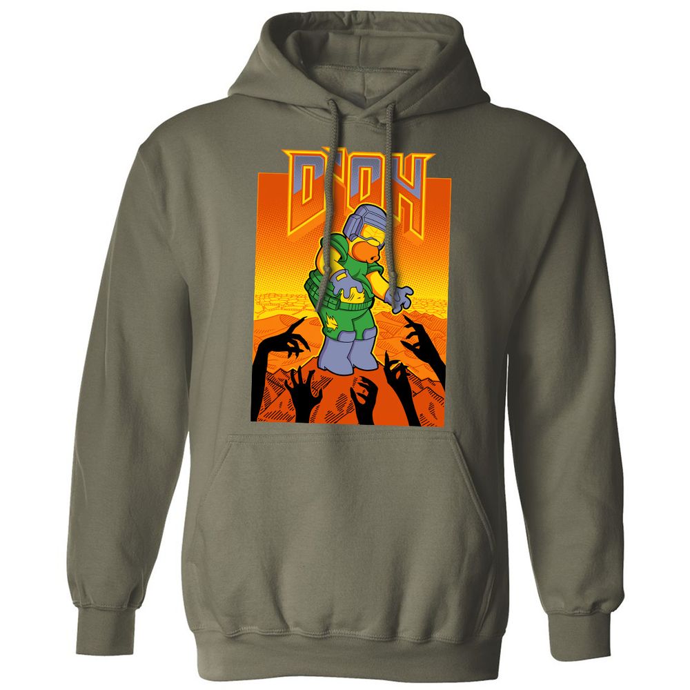 Classic Unisex Hoodie - 3CV7VQ1N - Military Green - 4