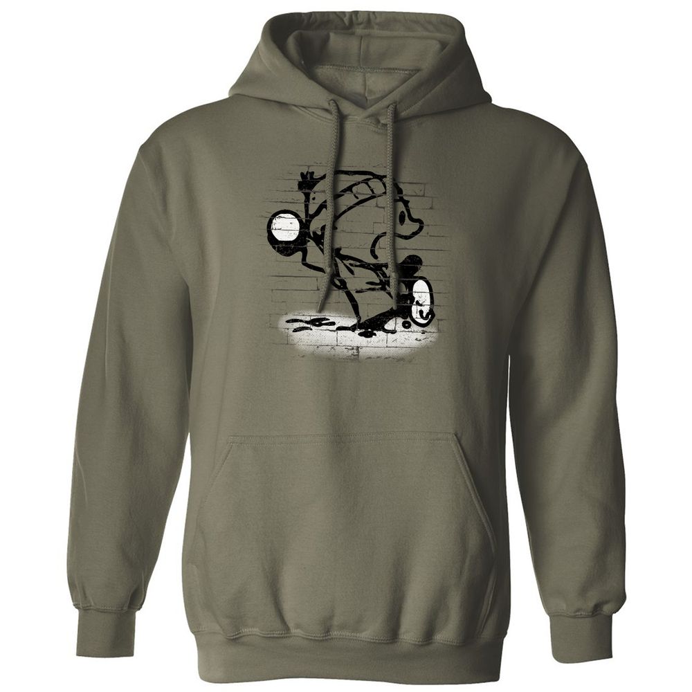 Classic Unisex Hoodie - PSWLR93Y - Military Green - 4