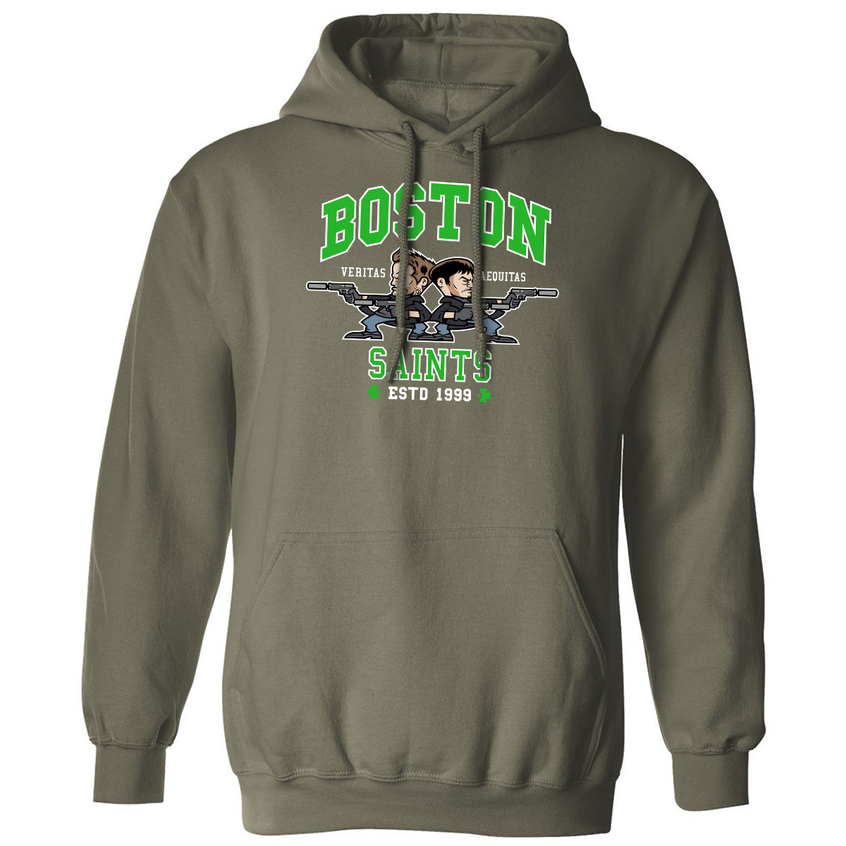 Classic Unisex Hoodie - DVB7NR8P - Military Green - 4