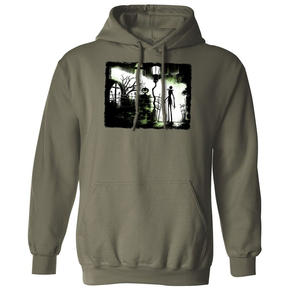 Classic Unisex Hoodie - Black - Military Green - 4