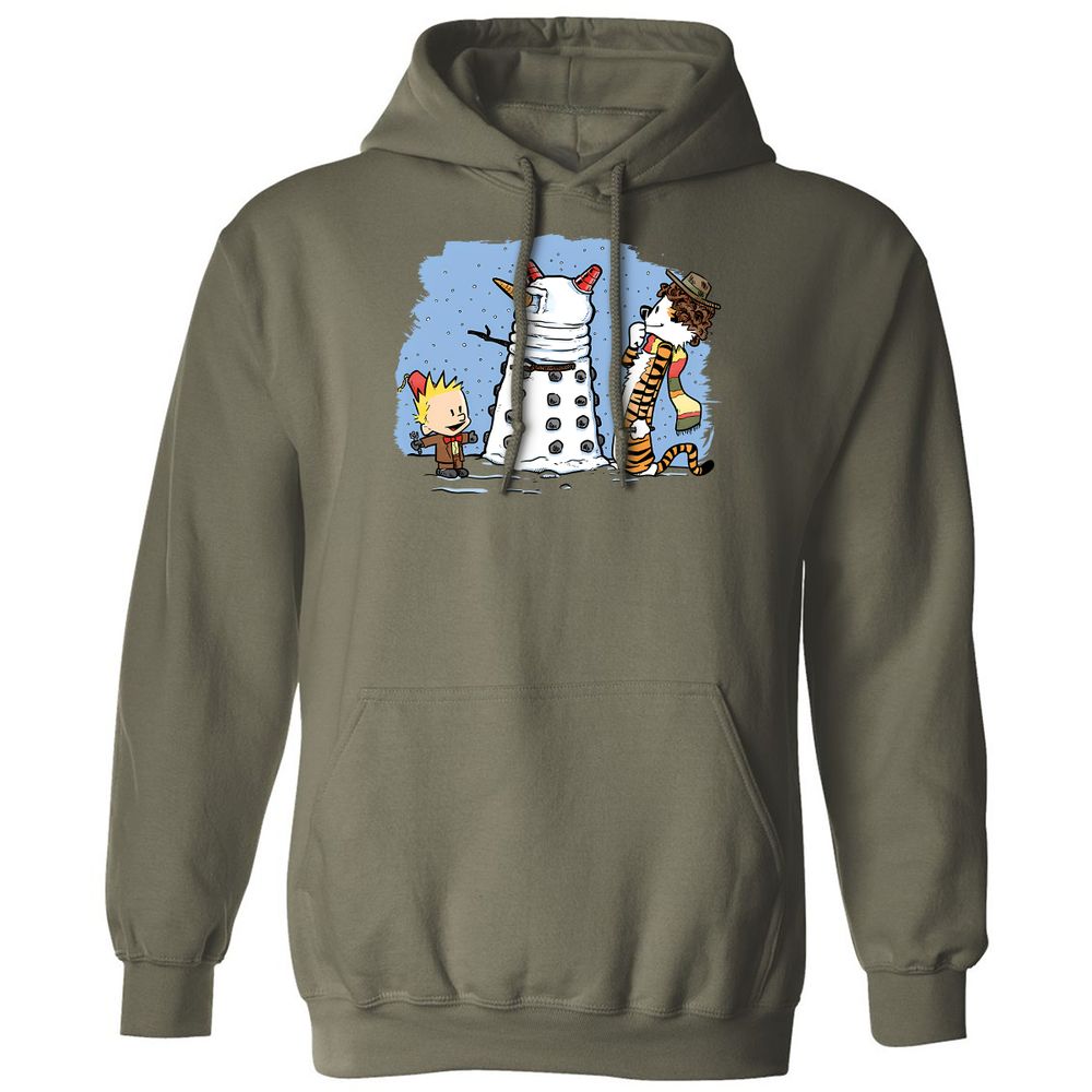 Classic Unisex Hoodie - 2XBAB4VW - Military Green - 4