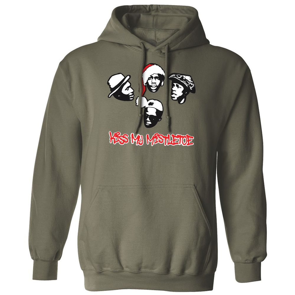 Kiss My Mistletoe Xmas Rap - Military Green - 4