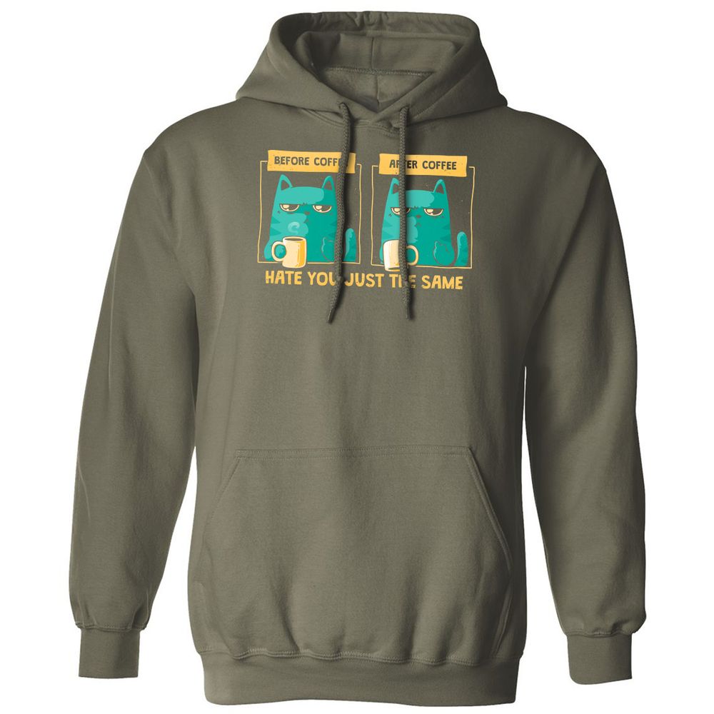 Classic Unisex Hoodie - 82EBA7WU - Military Green - 4