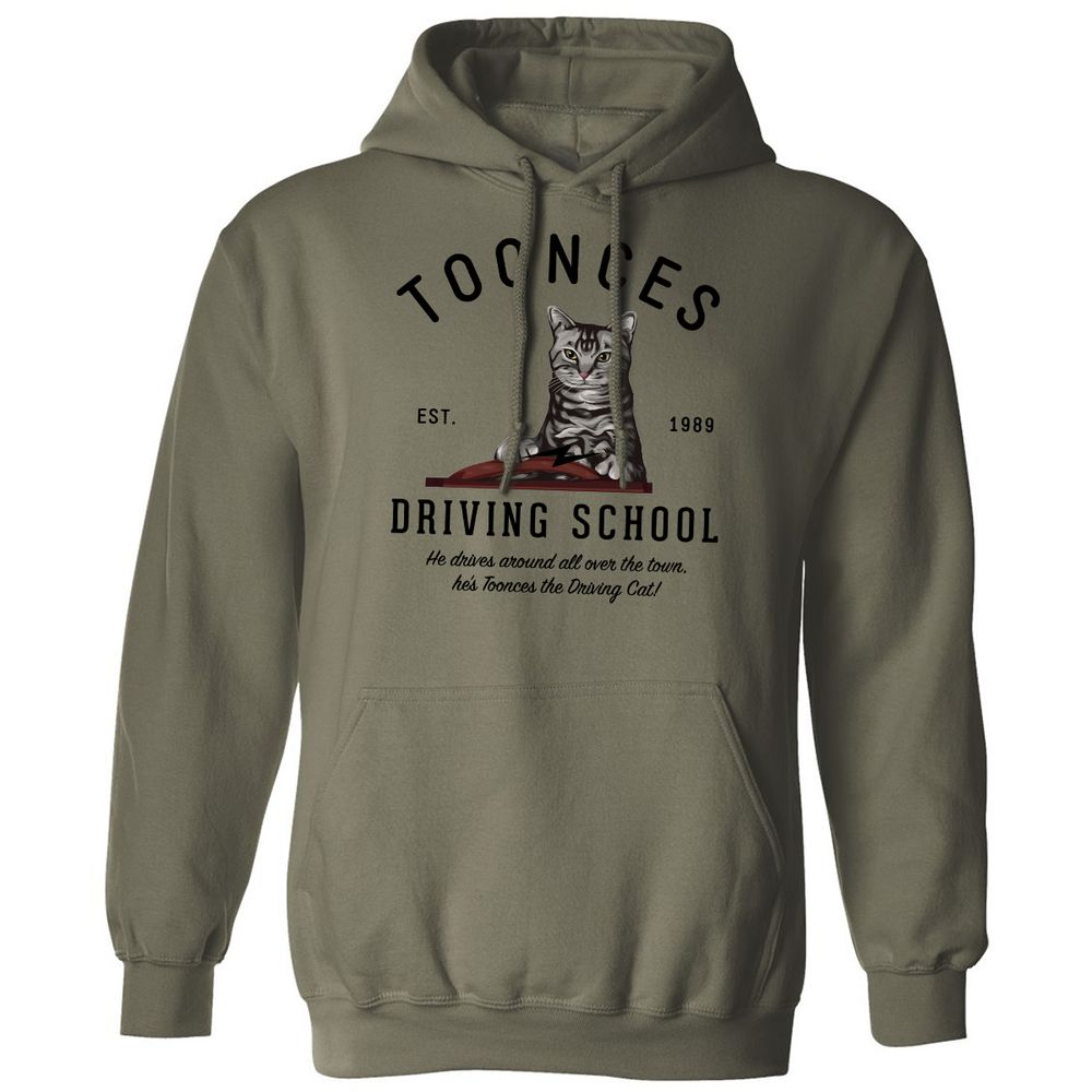 Funny Cat Driving School - Military Green - 4