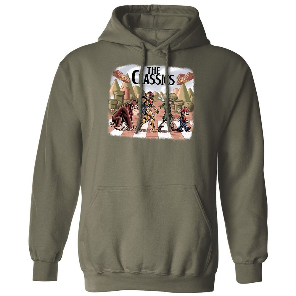 Classic Unisex Hoodie - P1G65DSD - Military Green - 4