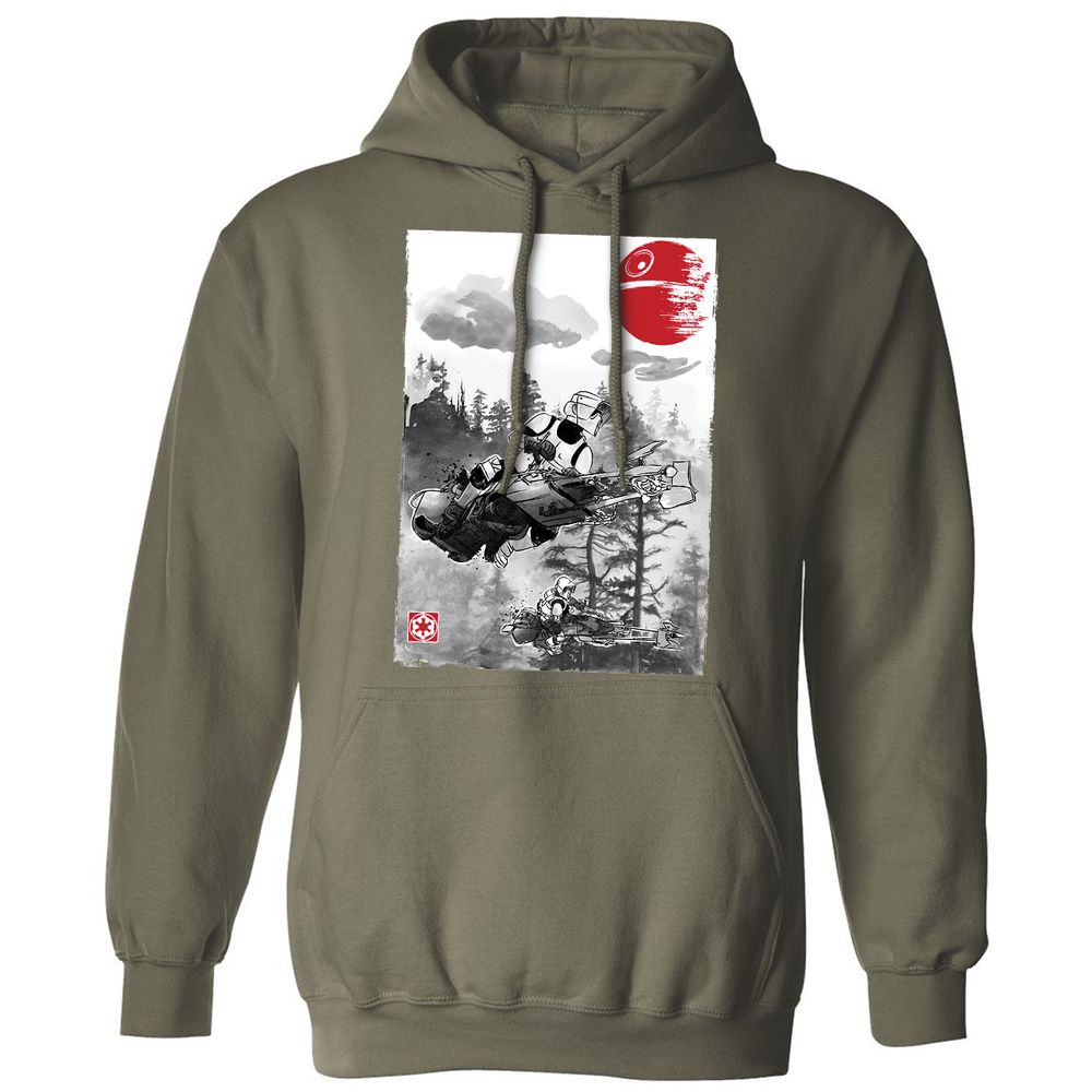 Classic Unisex Hoodie - 6RT749D9 - Military Green - 4