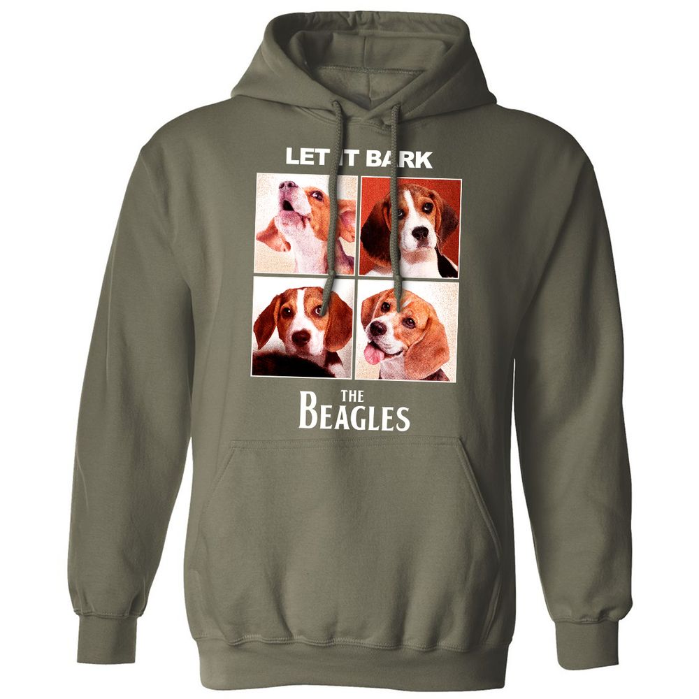 Classic Unisex Hoodie - 8KEG4YU1 - Military Green - 4