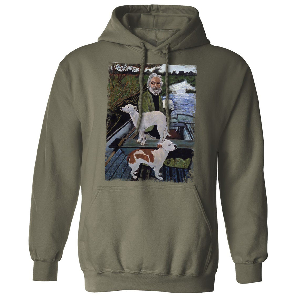 Classic Unisex Hoodie - F255G9WQ - Military Green - 4