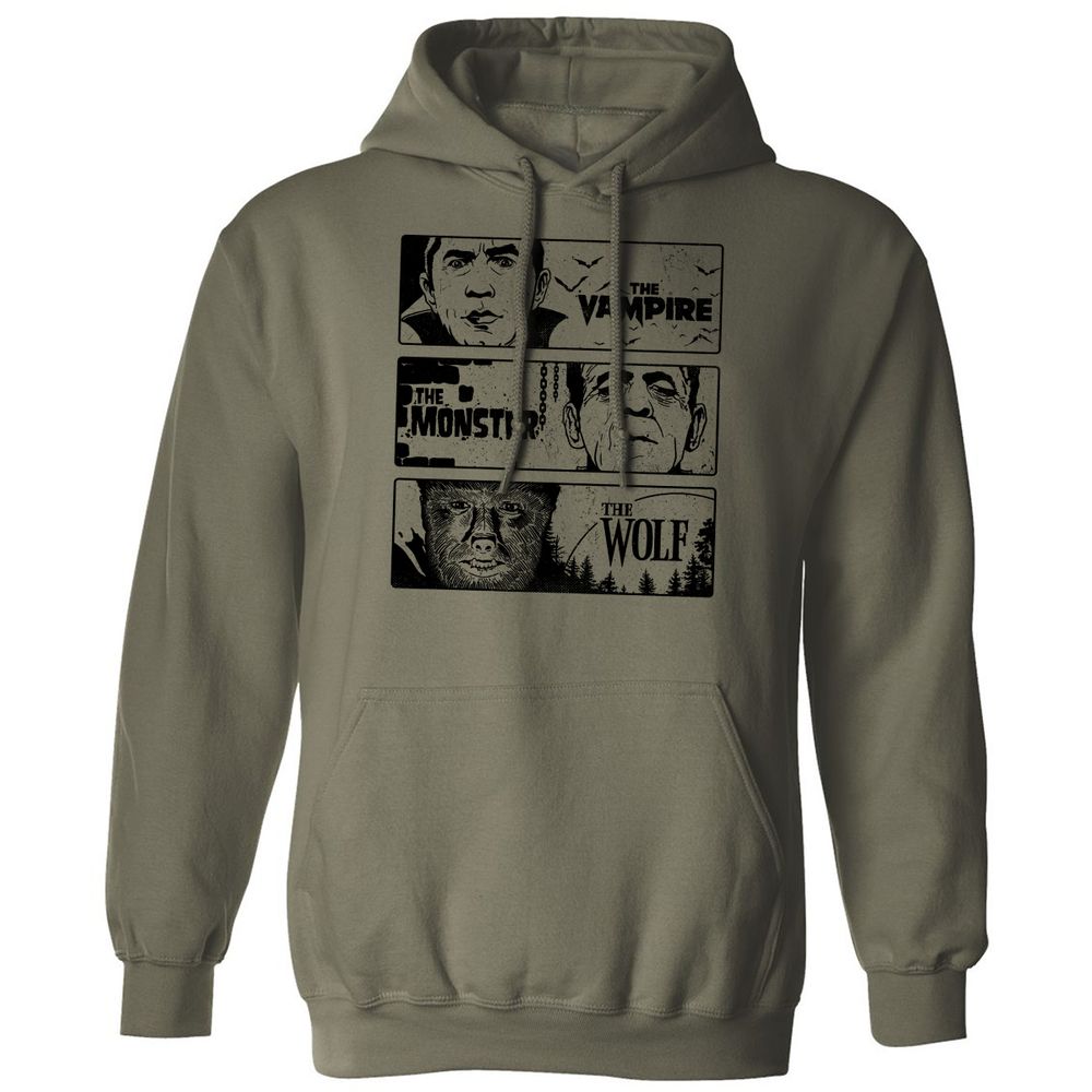 Classic Unisex Hoodie - H66HXCKW - Military Green - 4