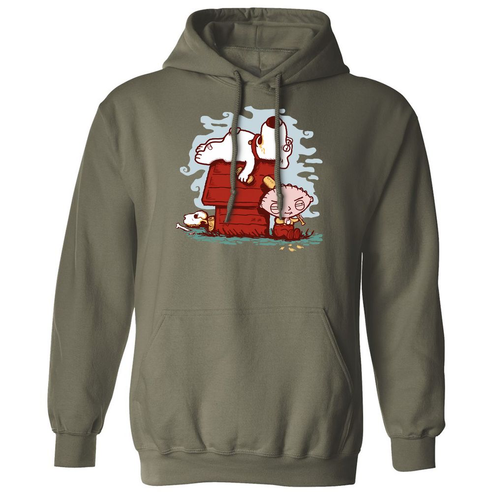 Classic Unisex Hoodie - NUXF3FZN - Military Green - 4