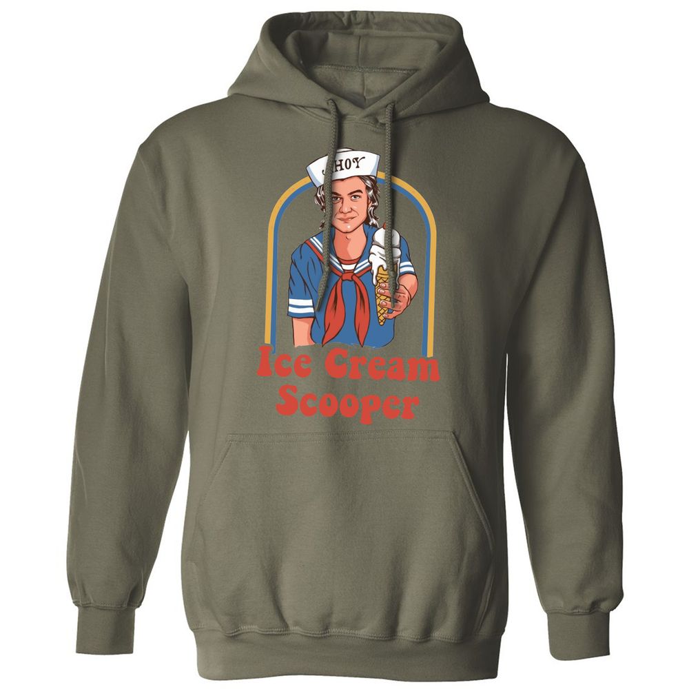 Classic Unisex Hoodie - ZZWQRQU4 - Military Green - 4