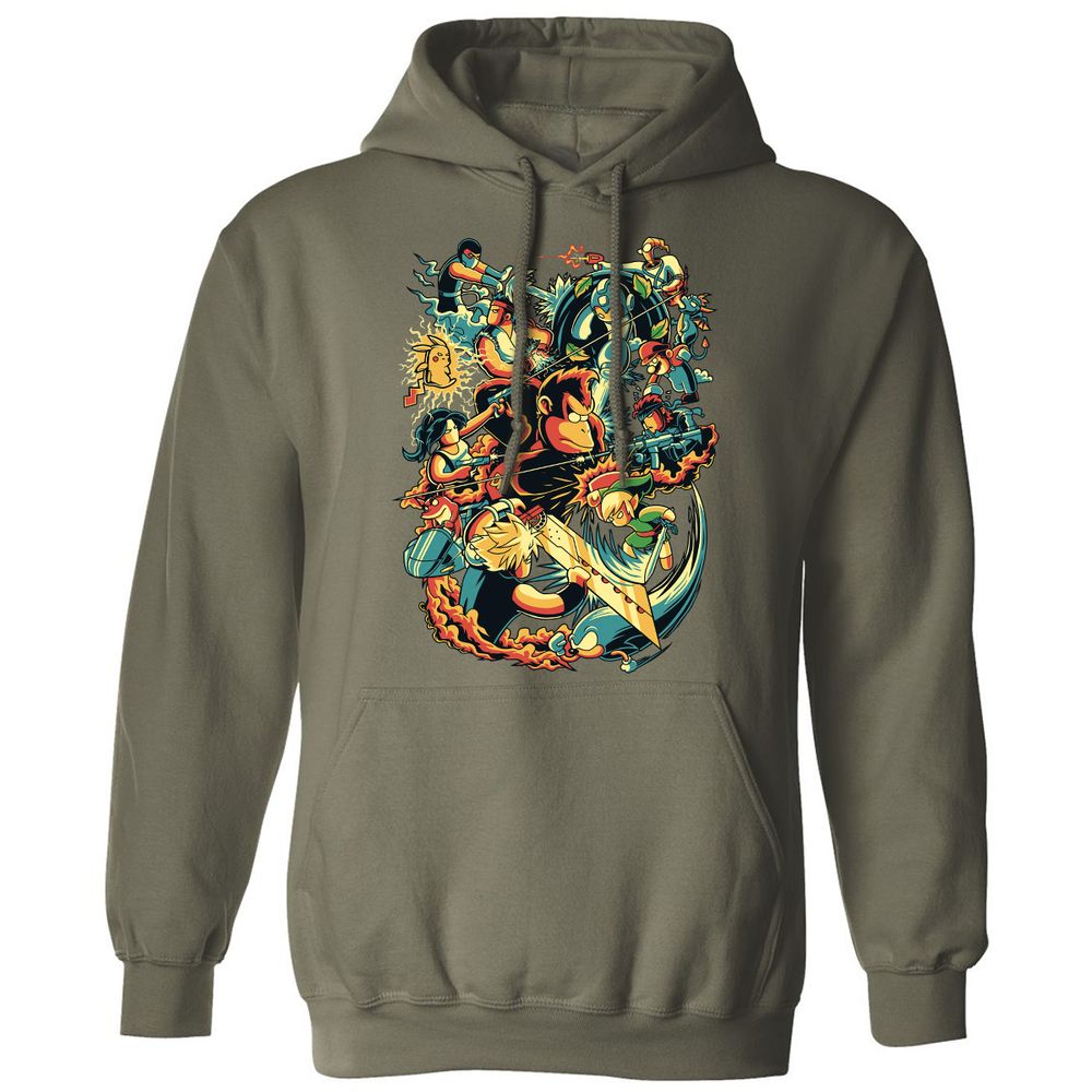 Classic Unisex Hoodie - K8SSA7NQ - Military Green - 4