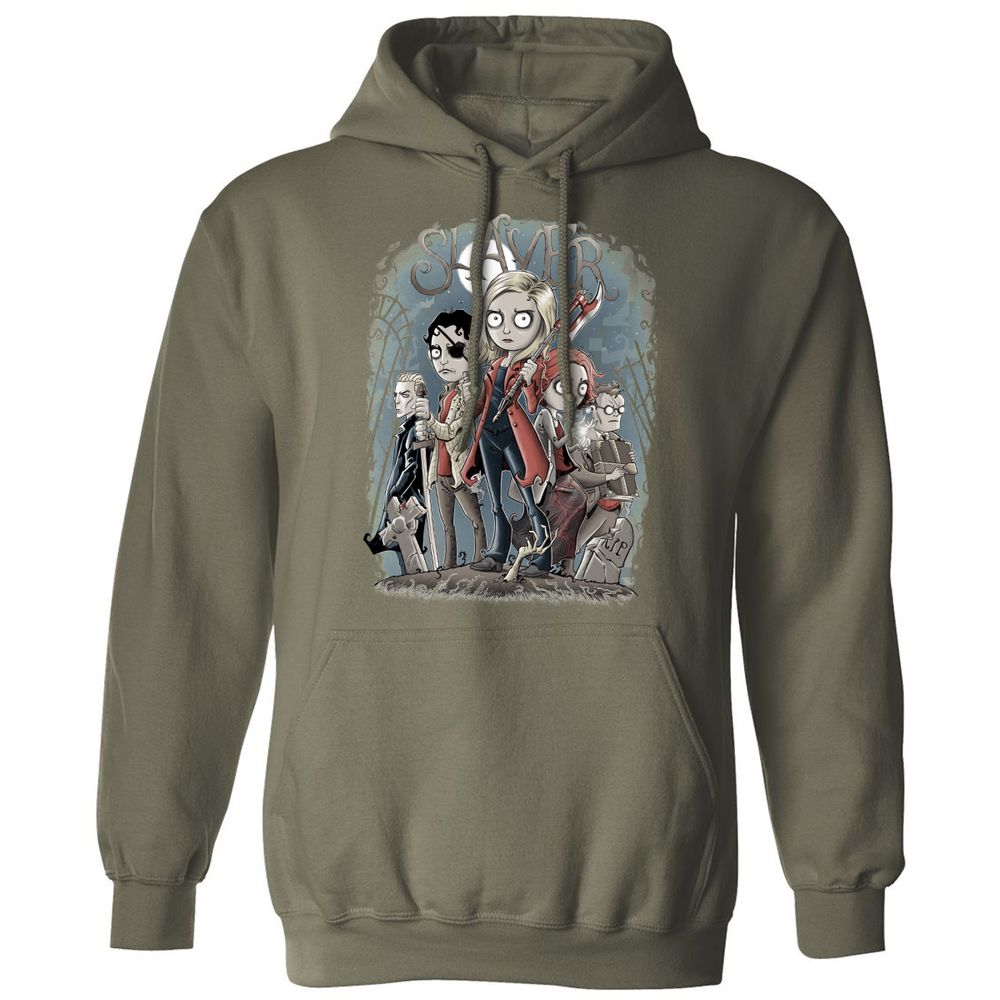 Classic Unisex Hoodie - XU9UJP65 - Military Green - 4