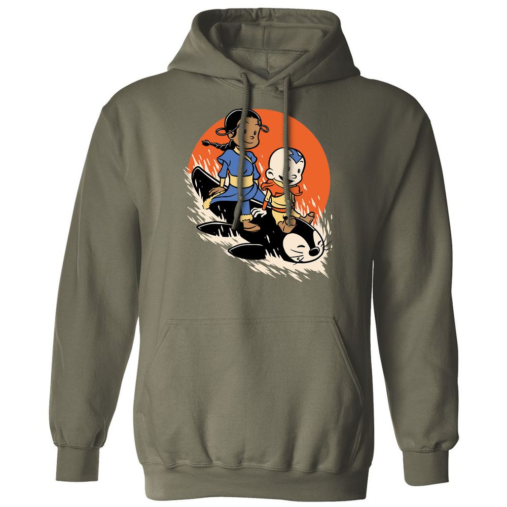 Classic Unisex Hoodie - TE9F5URM - Military Green - 4
