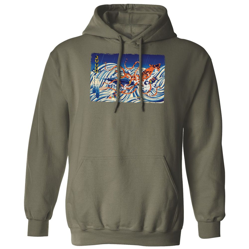 Classic Unisex Hoodie - R6EZ74EV - Military Green - 4