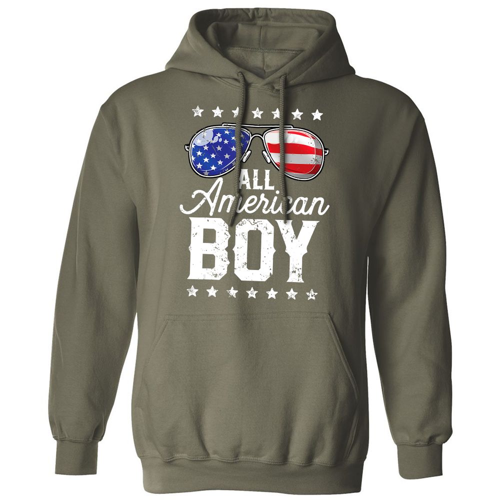 Classic Unisex Hoodie - 7YL5B5E4 - Military Green - 4