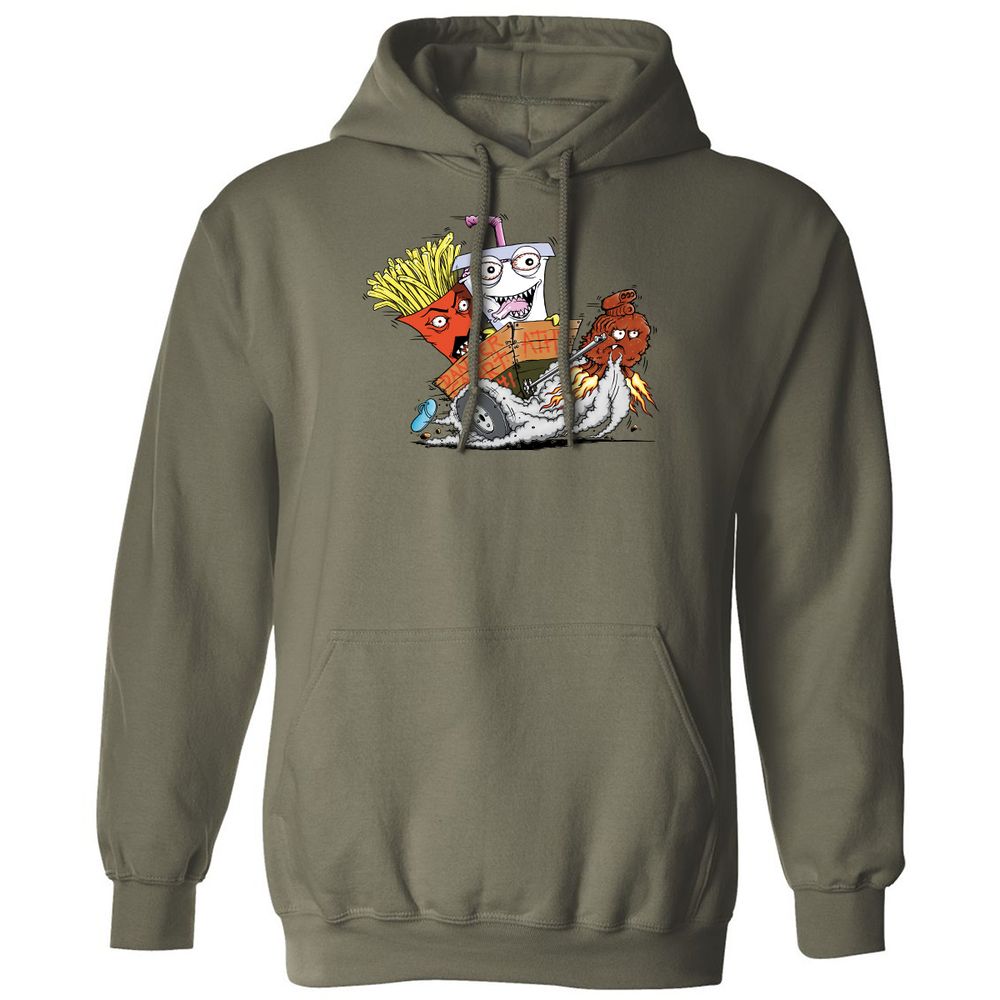 Classic Unisex Hoodie - UDCUZ7JG - Military Green - 4