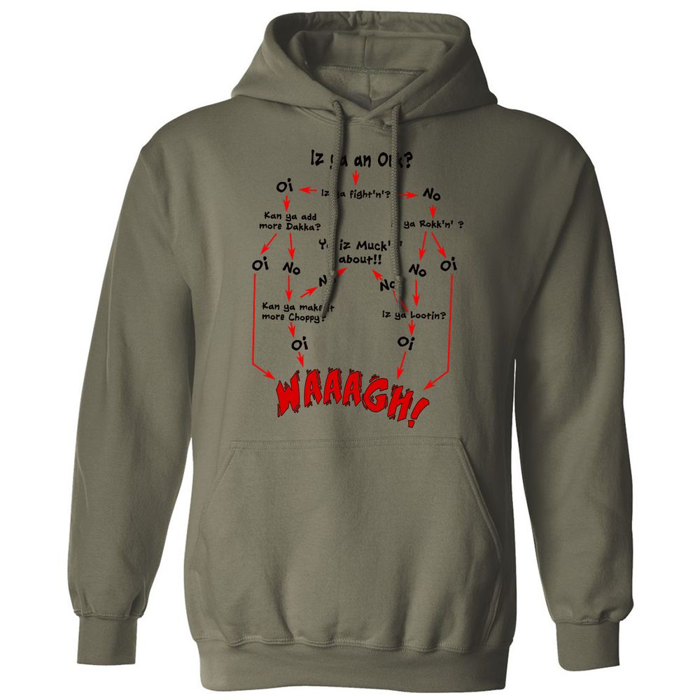Classic Unisex Hoodie - D29QAR56 - Military Green - 4