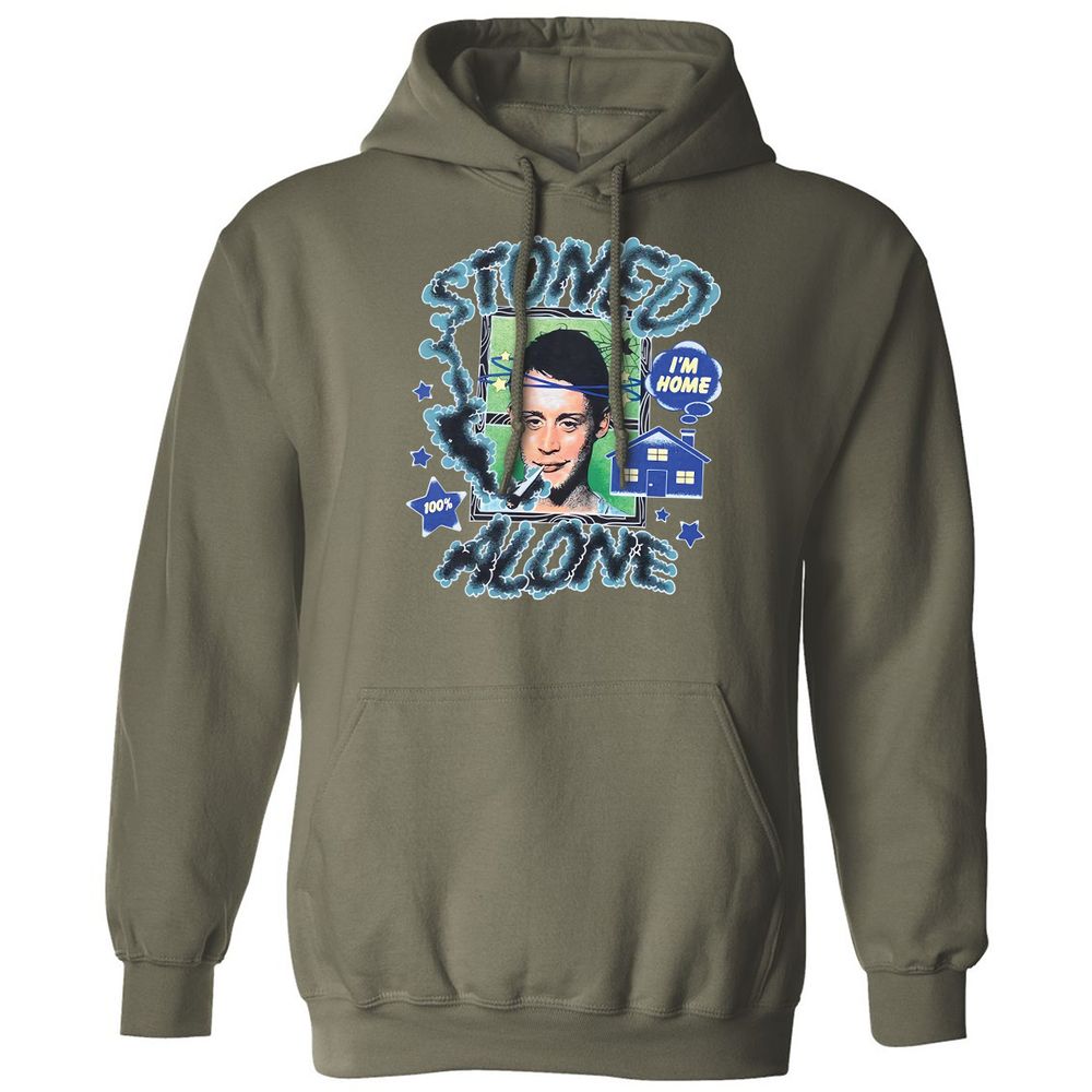 Stoned home alone - Military Green - 4