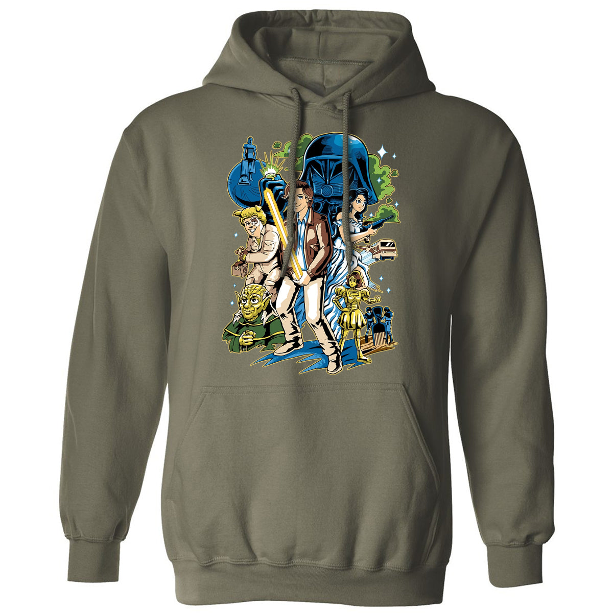 Classic Unisex Hoodie - 835GWA6P - Military Green - 4