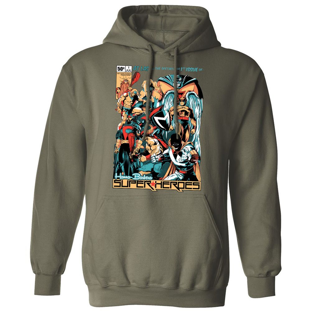 Classic Unisex Hoodie - Black - Military Green - 4