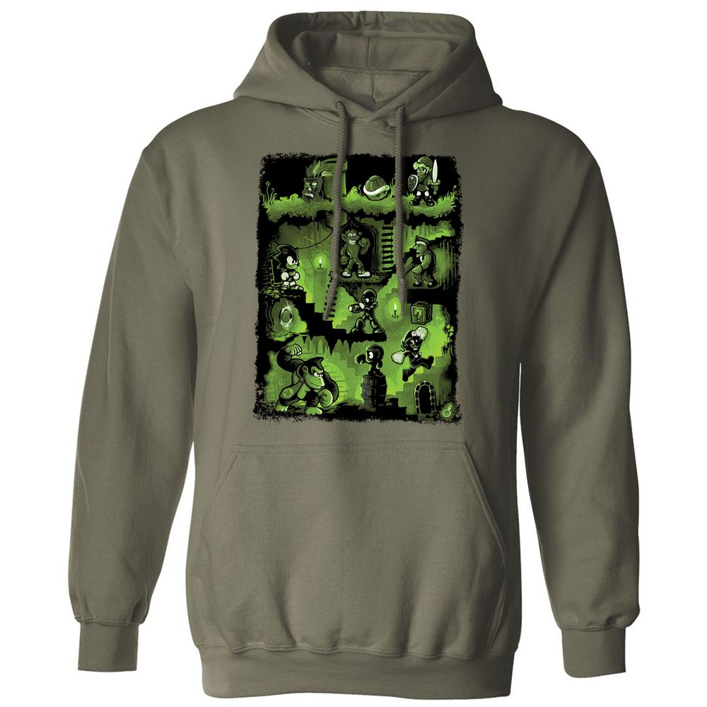 Classic Unisex Hoodie - YZVWK756 - Military Green - 4