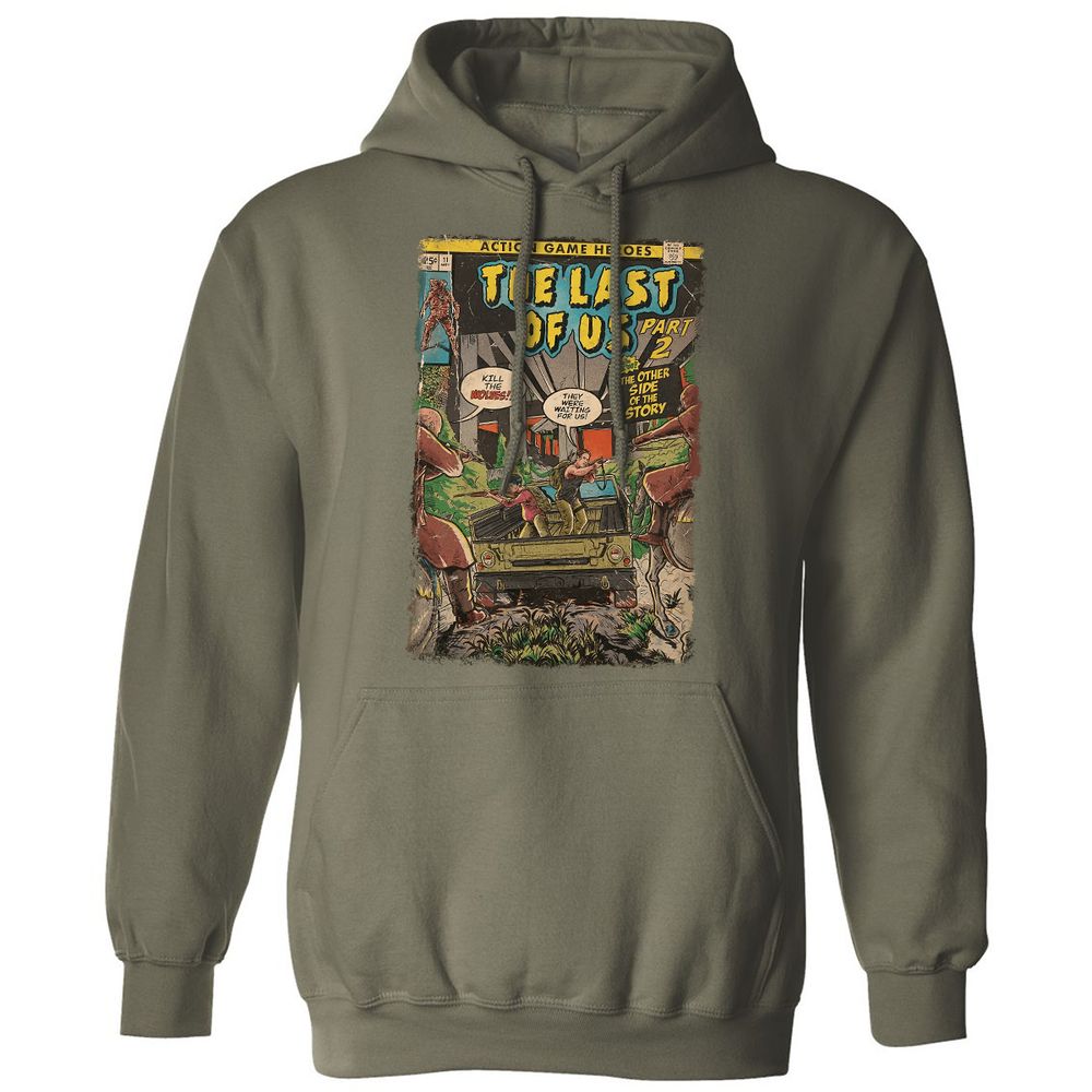Classic Unisex Hoodie - 5FU7K4D9 - Military Green - 4