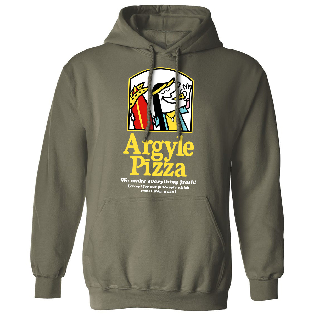 Classic Unisex Hoodie - KA5WMGUB - Military Green - 4