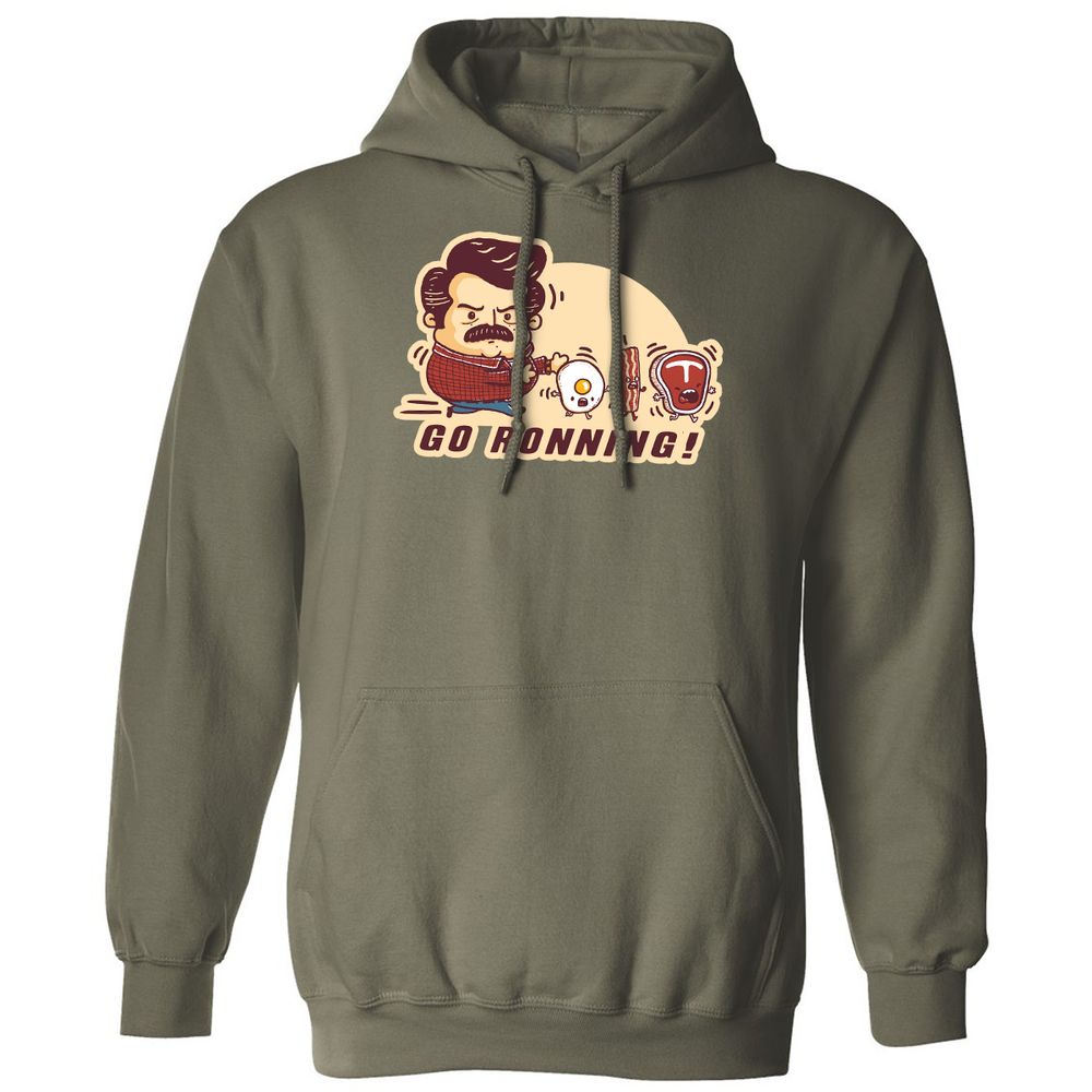 Classic Unisex Hoodie - TXY1T7CU - Military Green - 4