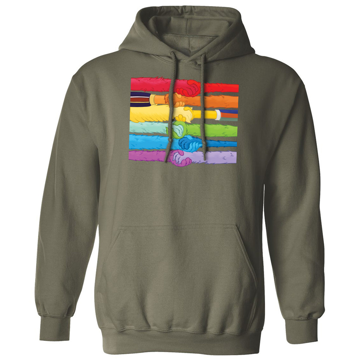 Classic Unisex Hoodie - 7DUDZ2L1 - Military Green - 4