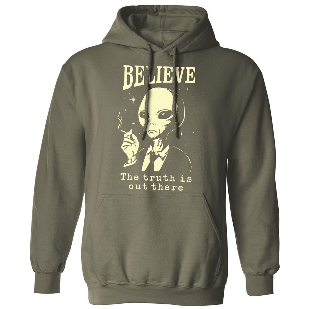 Classic Unisex Hoodie - NTN36CDW - Military Green - 4