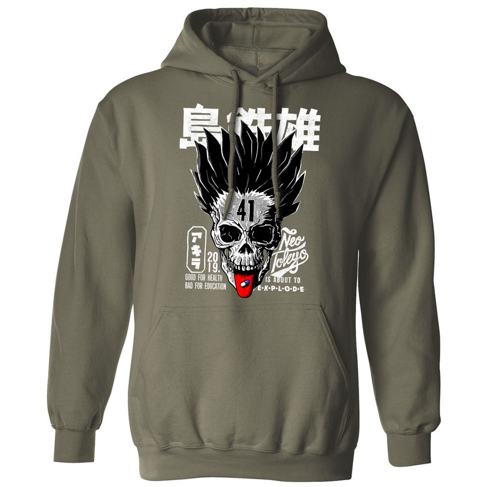 Classic Unisex Hoodie - P71KQG1F - Military Green - 4