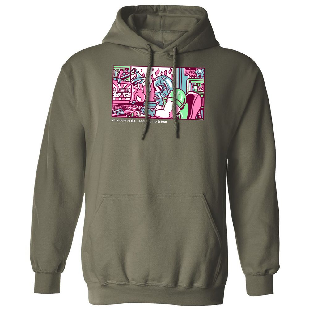 Classic Unisex Hoodie - E7NZ3N2S - Military Green - 4