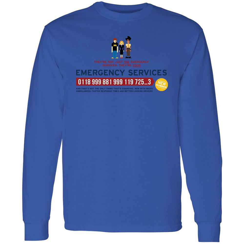 Long Sleeve T-Shirt - PDB65GR8 - Royal - 4