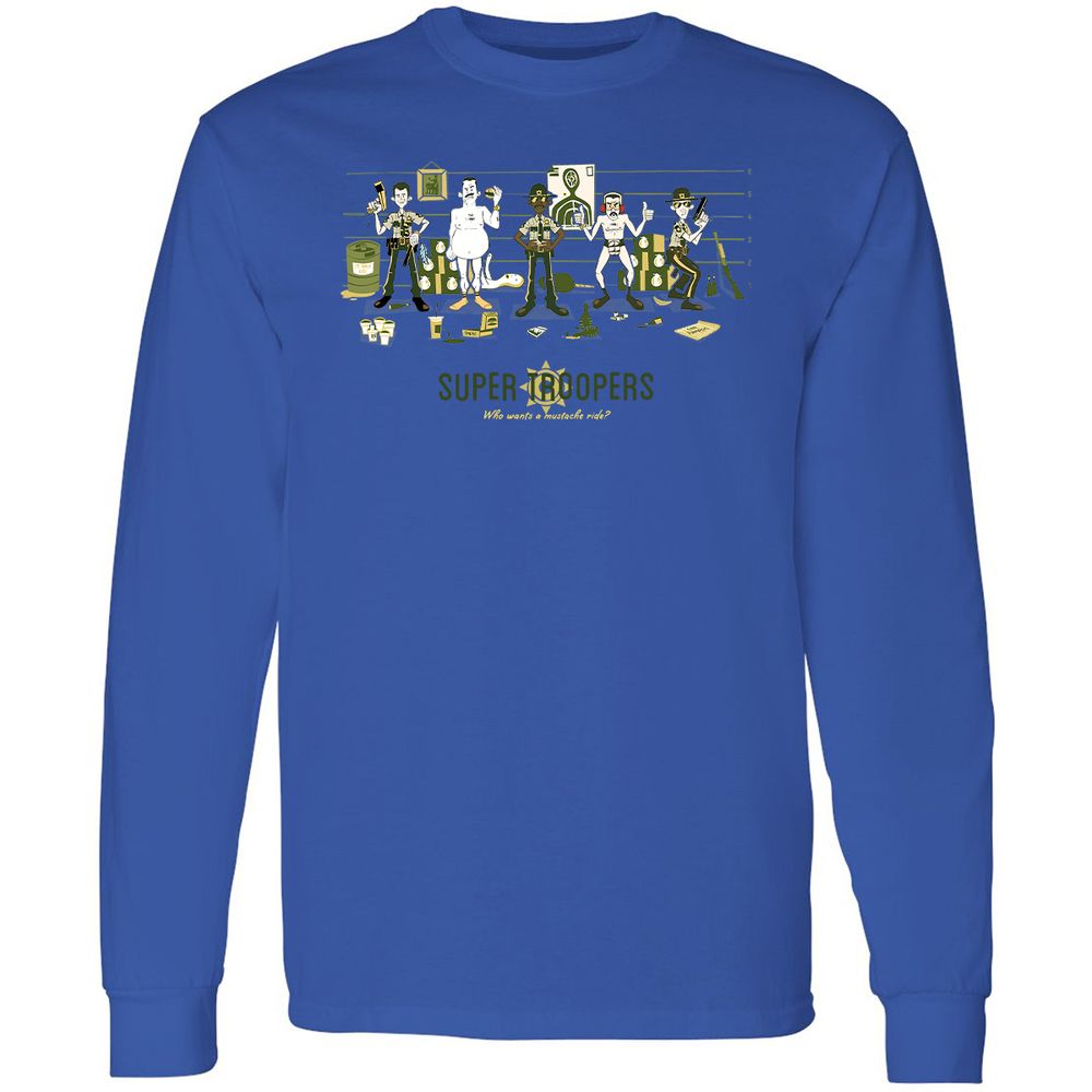 Long Sleeve T-Shirt - KH69PT6B - Royal - 4