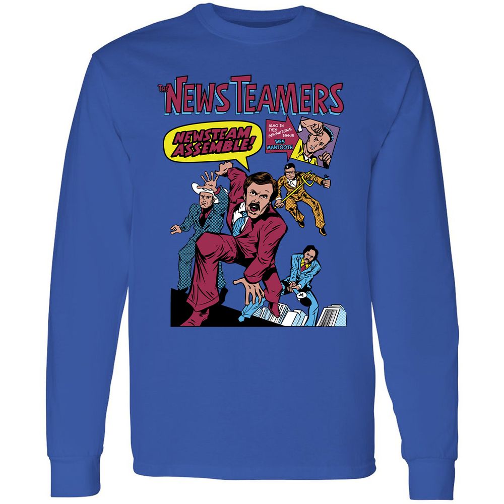 Long Sleeve T-Shirt - PCX4YKFJ - Royal - 4