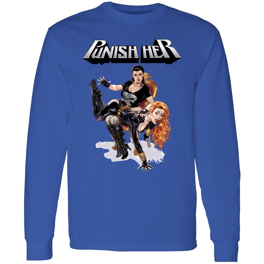 Long Sleeve T-Shirt - ZVTNKTYB - Royal - 4