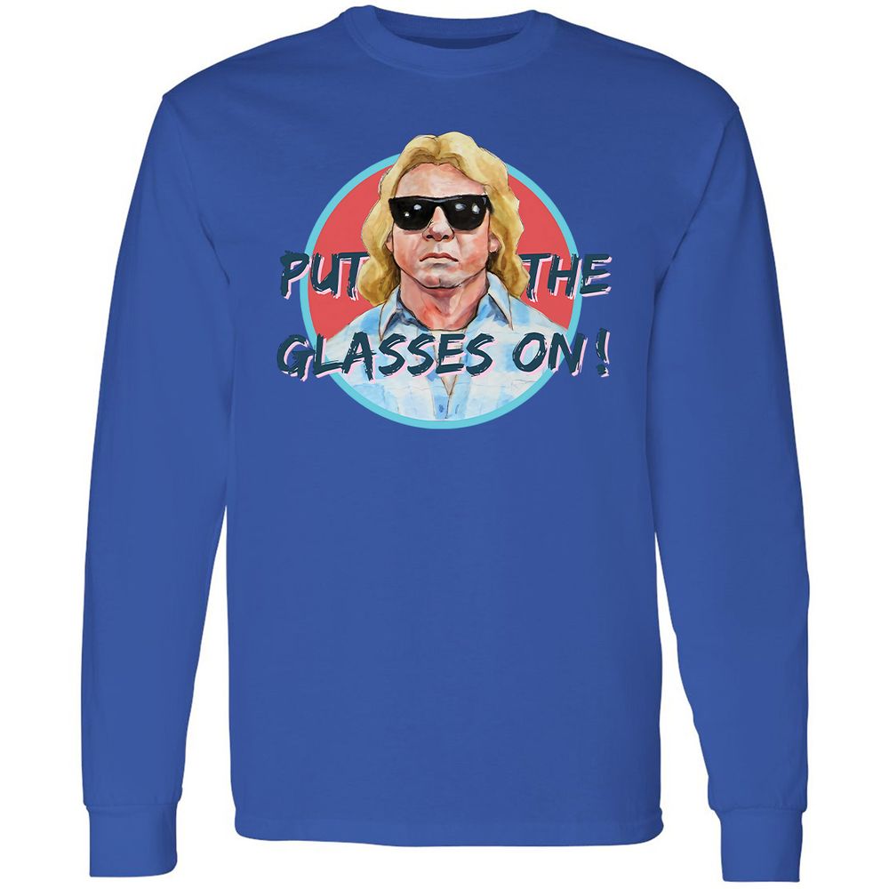 Long Sleeve T-Shirt - 8Q5HPNMN - Royal - 4