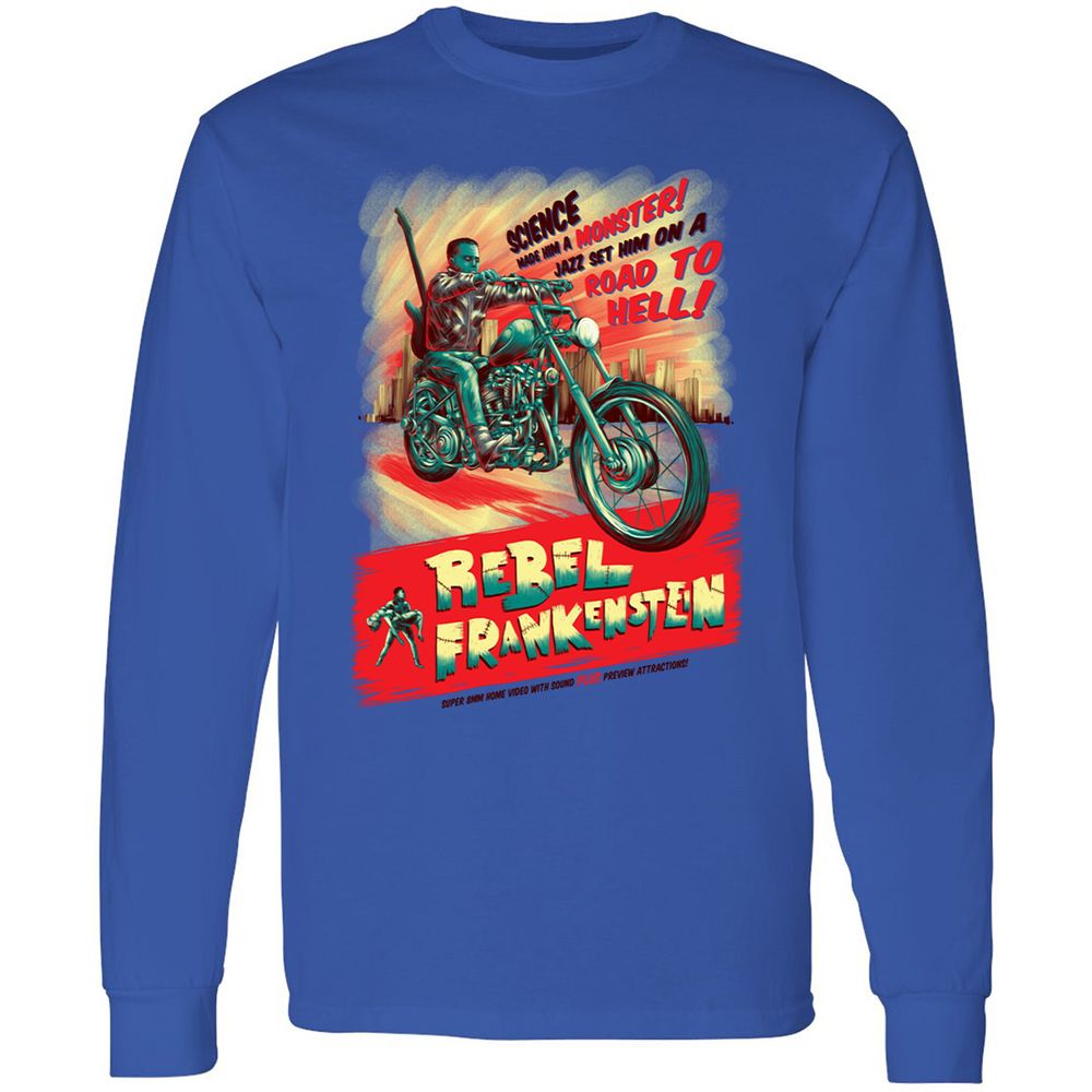 Long Sleeve T-Shirt - QVGCBFCH - Royal - 4