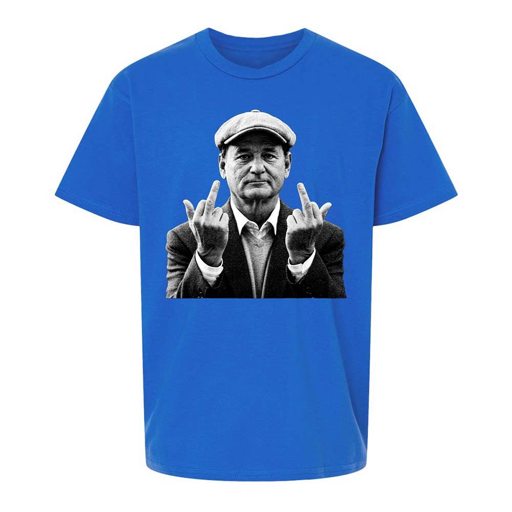 Bill Murray Middle Finger - Royal - 4