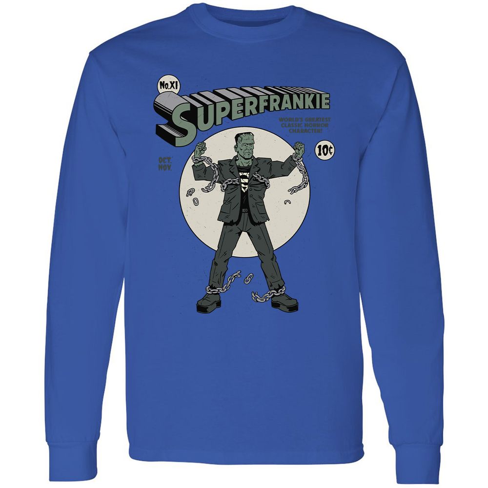 Long Sleeve T-Shirt - 5MGMD9V2 - Royal - 4