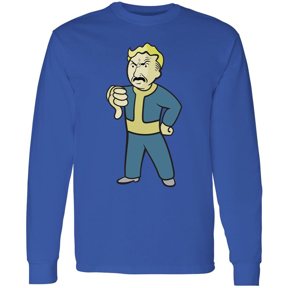 Long Sleeve T-Shirt - VA8NZQJ3 - Royal - 4
