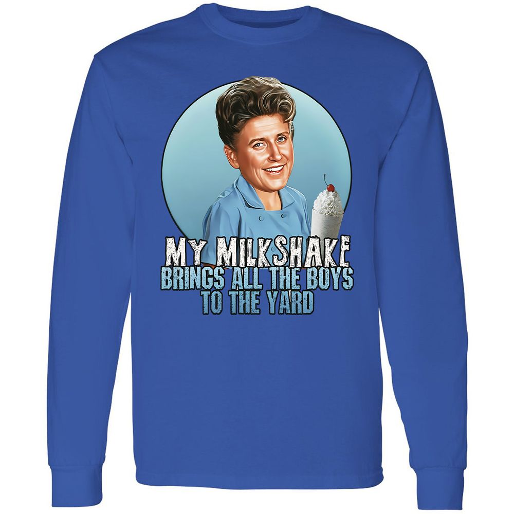 Long Sleeve T-Shirt - Q8D5W46V - Royal - 4