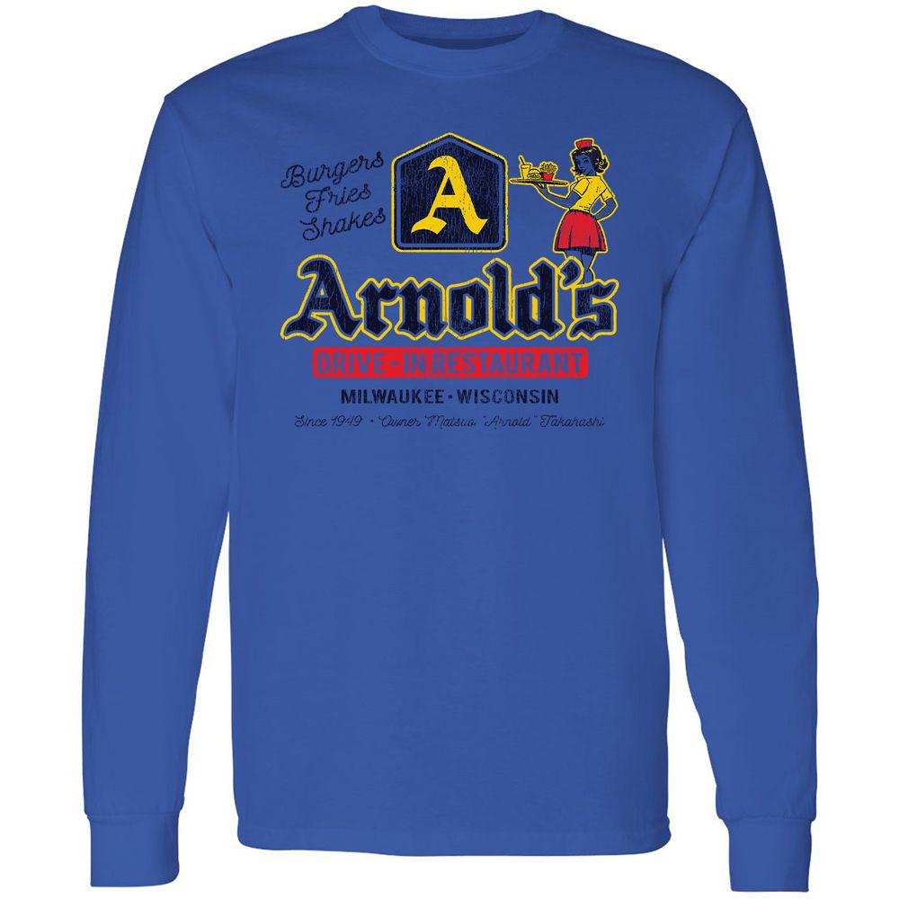 Long Sleeve T-Shirt - 8ZJKCQMQ - Royal - 4
