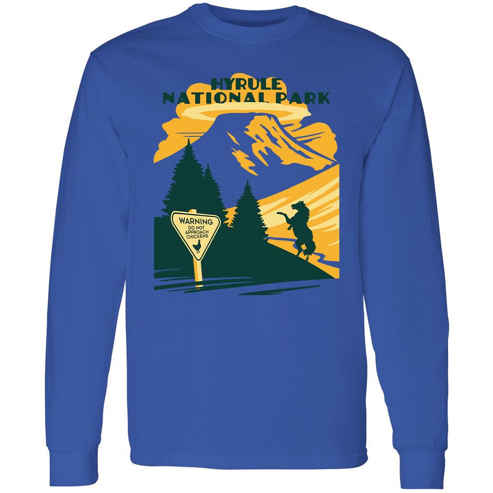 Long Sleeve T-Shirt - 3U48F4ZU - Royal - 4
