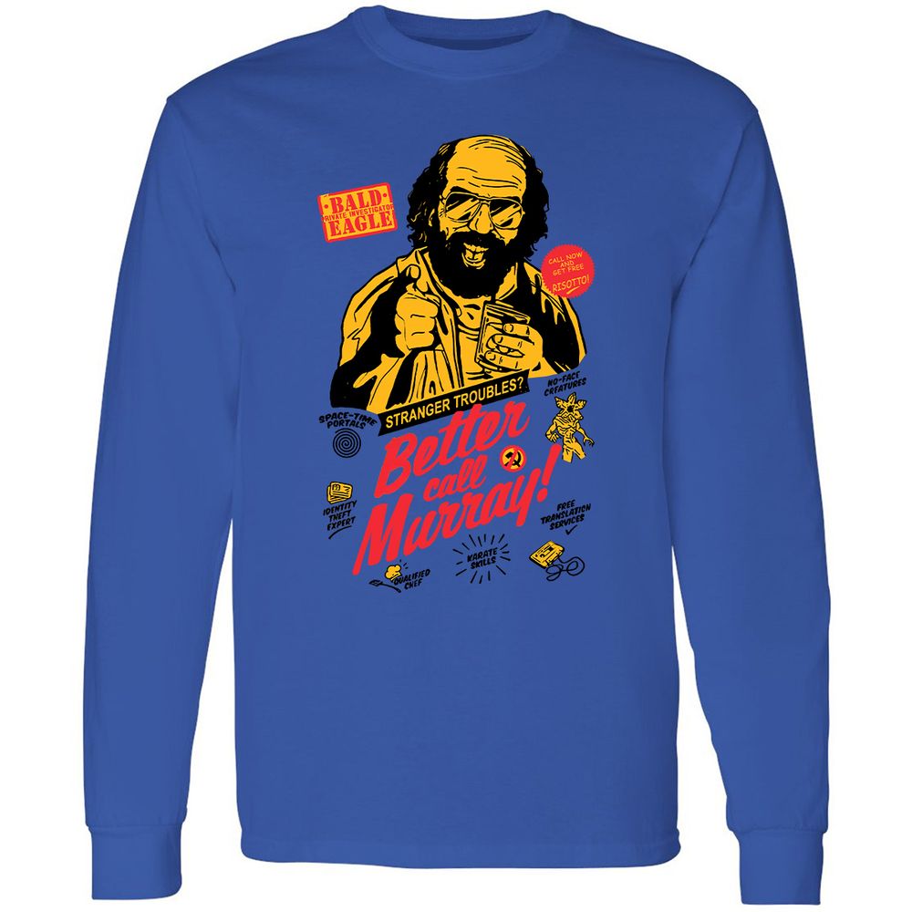 Long Sleeve T-Shirt - MANETHUU - Royal - 4