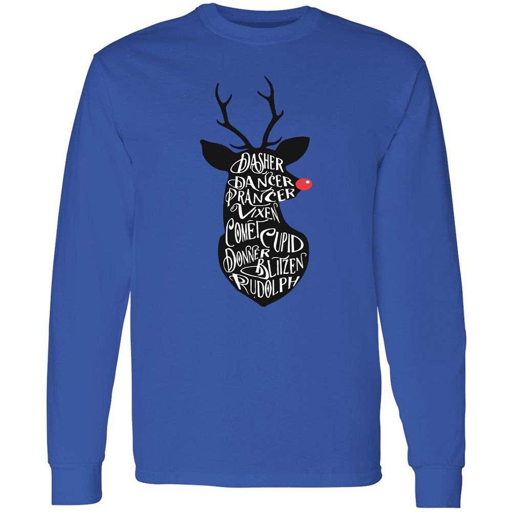 Long Sleeve T-Shirt - 48WQH1PK - Royal - 4