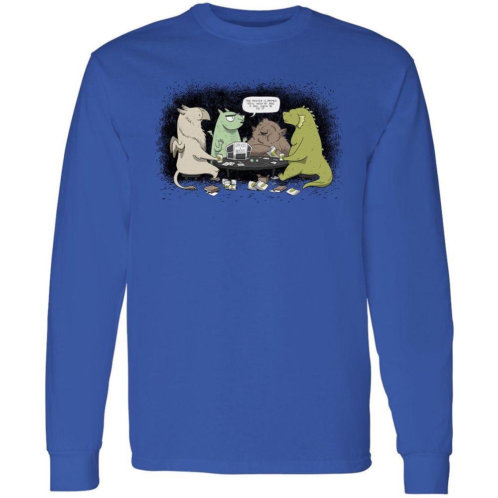 Long Sleeve T-Shirt - BKELXVGW - Royal - 4